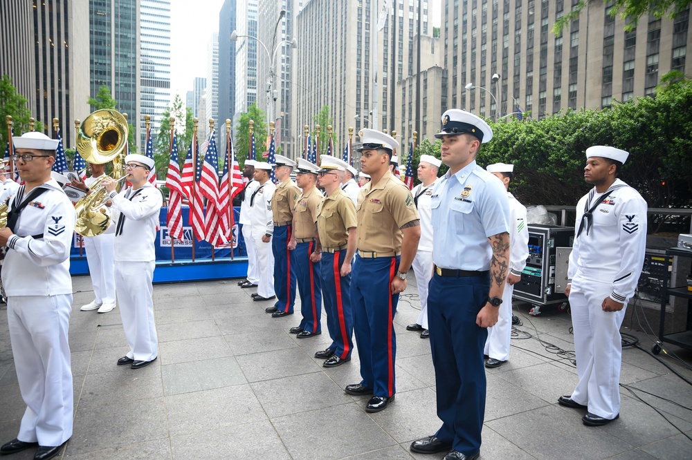 U.S. Navy Ceremonial Band Northeast Performs at Fox &amp; Friends Studios