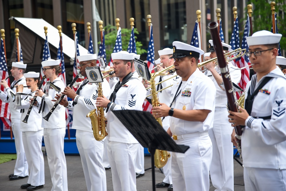 U.S. Navy Ceremonial Band Northeast Performs at Fox &amp; Friends Studios