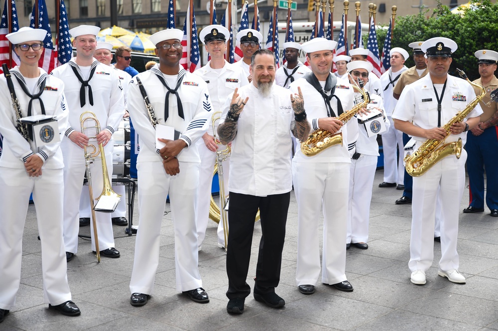 U.S. Navy Ceremonial Band Northeast Performs at Fox &amp; Friends Studios