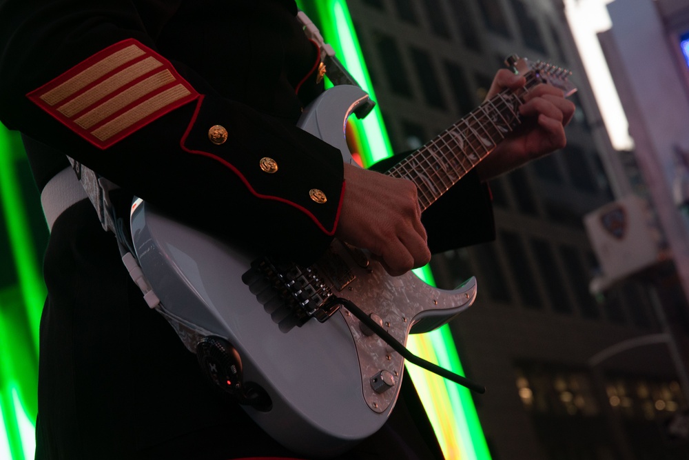 Quantico Marine Corps Band perform at Times Square during Fleet Week New York 2024