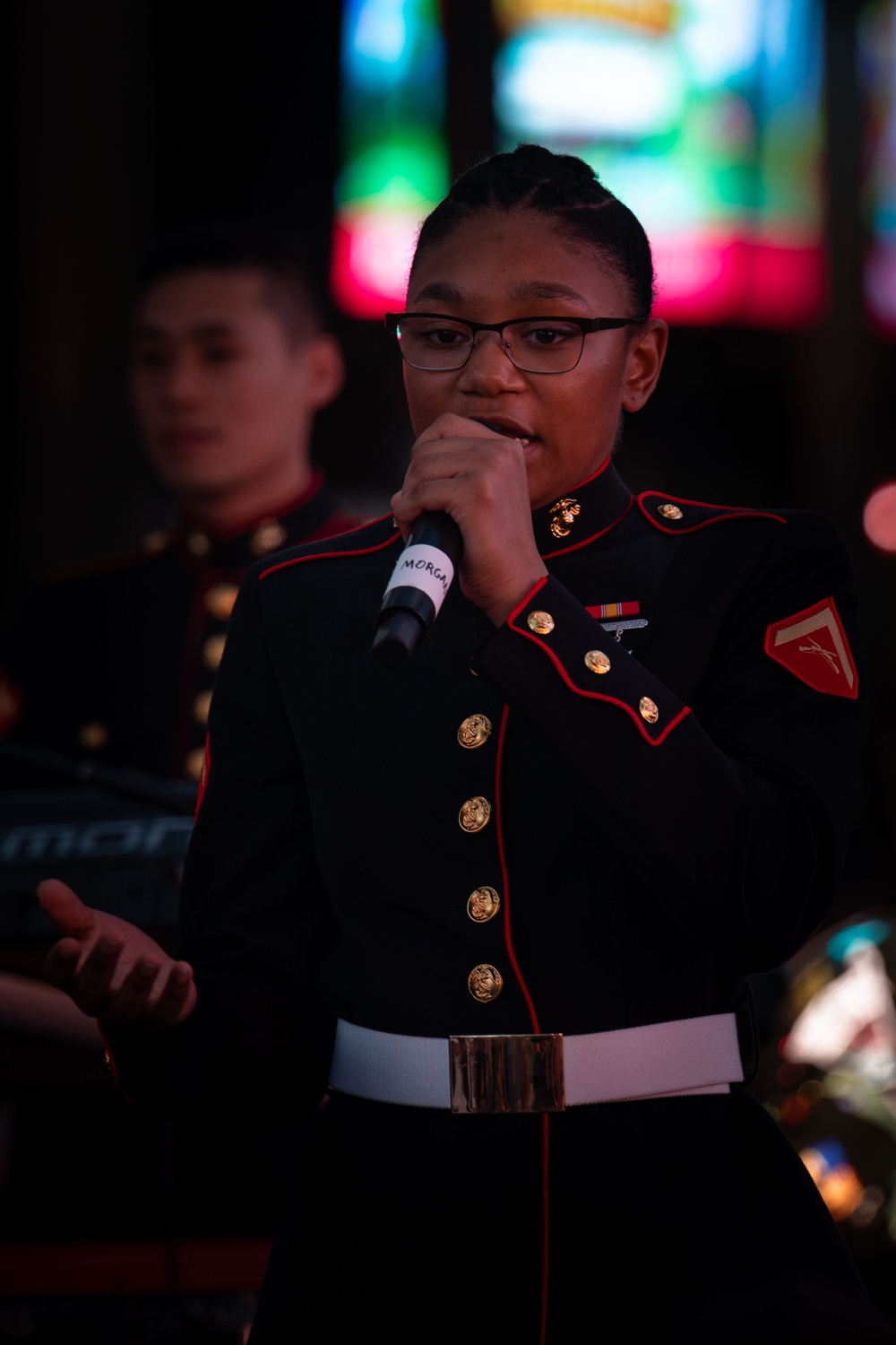 Quantico Marine Corps Band perform at Times Square during Fleet Week New York 2024