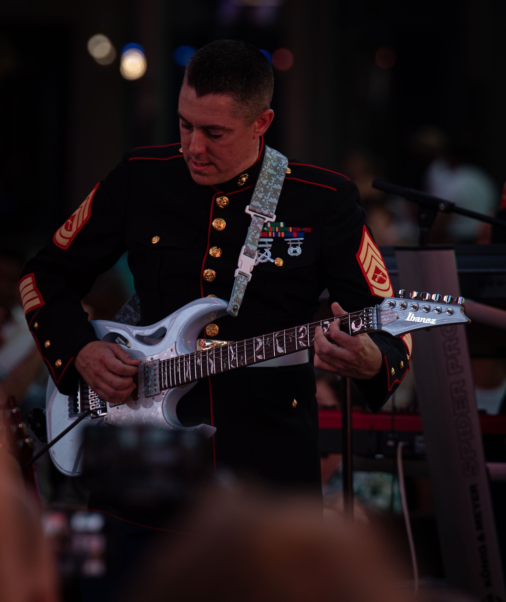 Quantico Marine Corps Band perform at Times Square during Fleet Week New York 2024