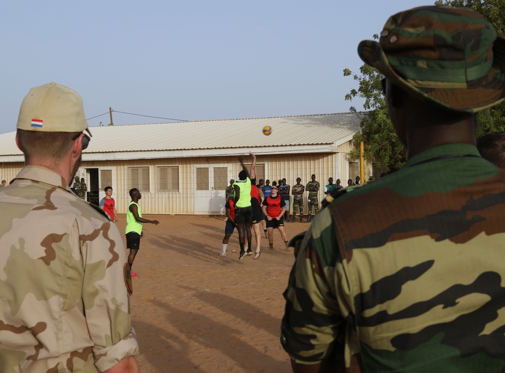 Armed Forces of Senegal host volleyball match with partners during African Lion 2024