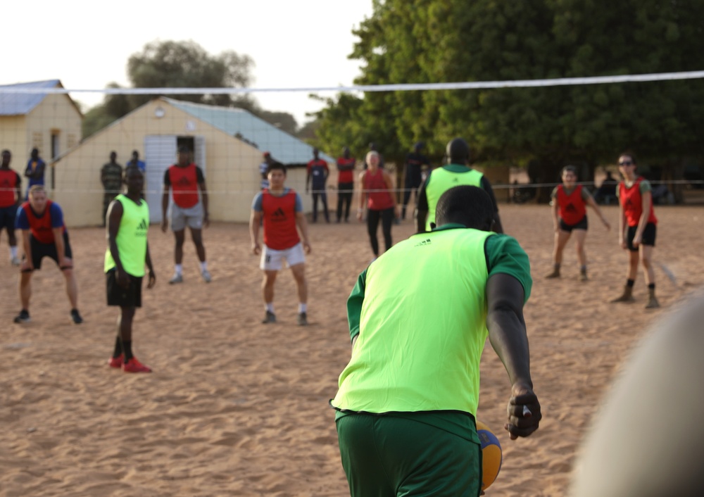 Armed Forces of Senegal host volleyball match with partners during African Lion 2024