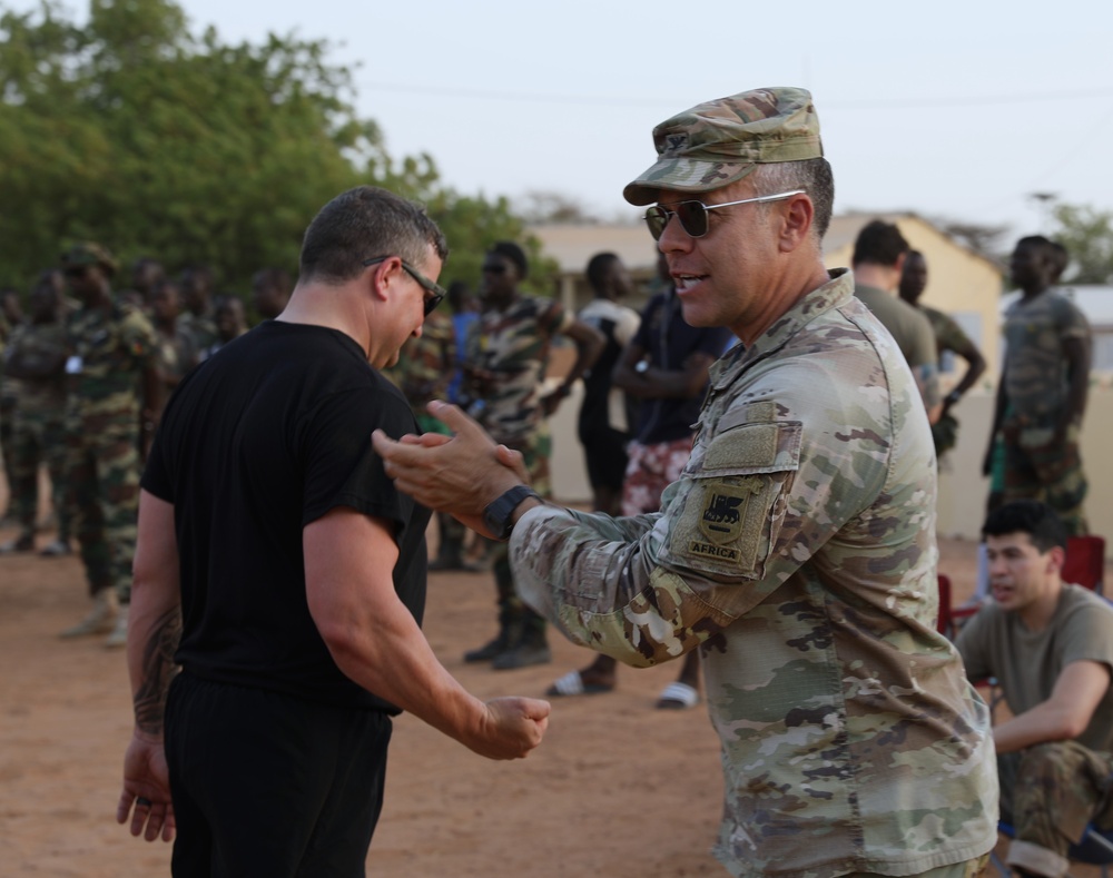 Armed Forces of Senegal host volleyball match with partners during African Lion 2024