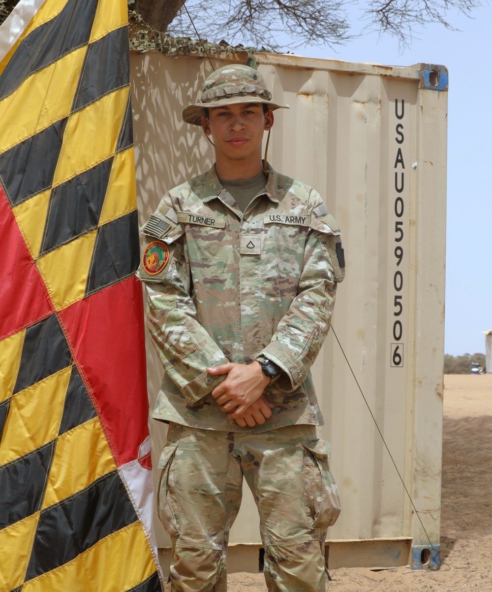 Maryland Army National Guard Soldier at exercise African Lion 2024
