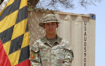 Maryland Army National Guard Soldier at exercise African Lion 2024