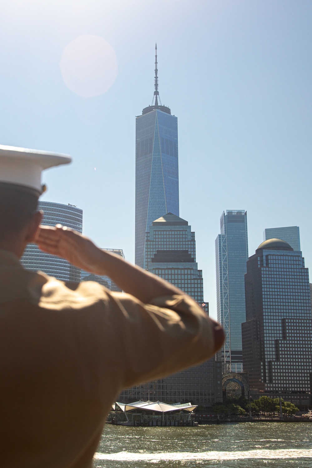 Fleet Week New York 2024- USS Bataan transits the Hudson River