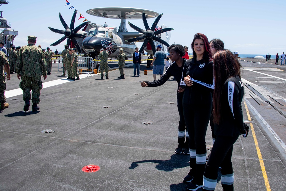 LA Kings Ice Crew Tour USS Carl Vinson (CVN 70) During Los Angeles Fleet Week 2024