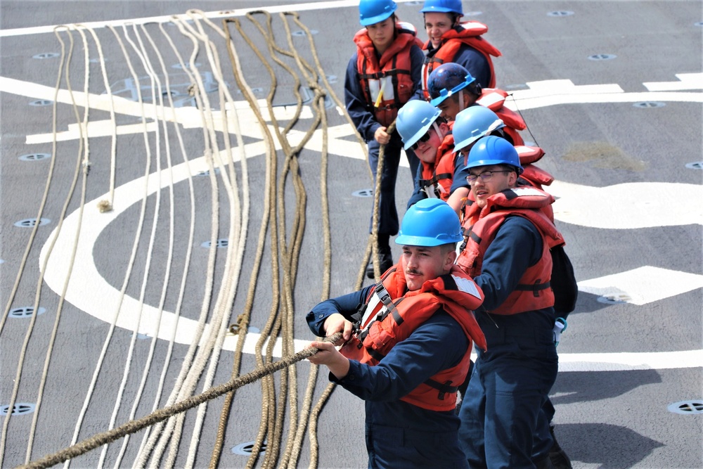 USS O’Kane conducts replenishment at sea