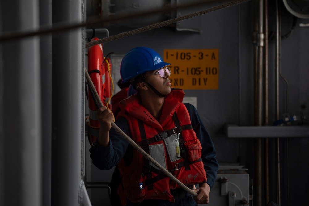 USS Tripoli Sailors Perform Boat Operations