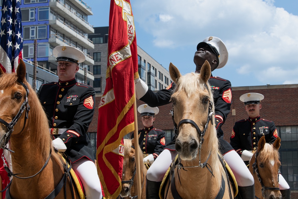 Marine Corps Mounted Color Guard East Coast Tour