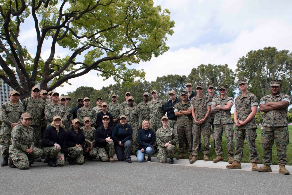USS Carl Vinson (CVN 70) Sailors Visit Los Angeles National Cemetery During Los Angeles Fleet Week 2024