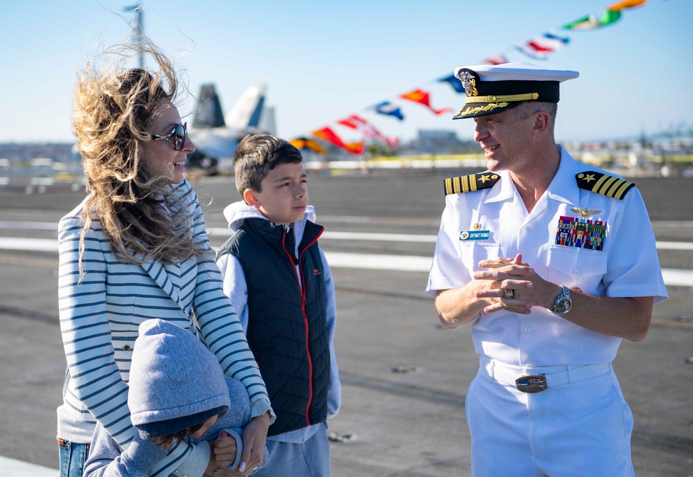 USS Carl Vinson (CVN 70) Gives consul general of Romania a tour during Los Angeles Fleet Week 2024.
