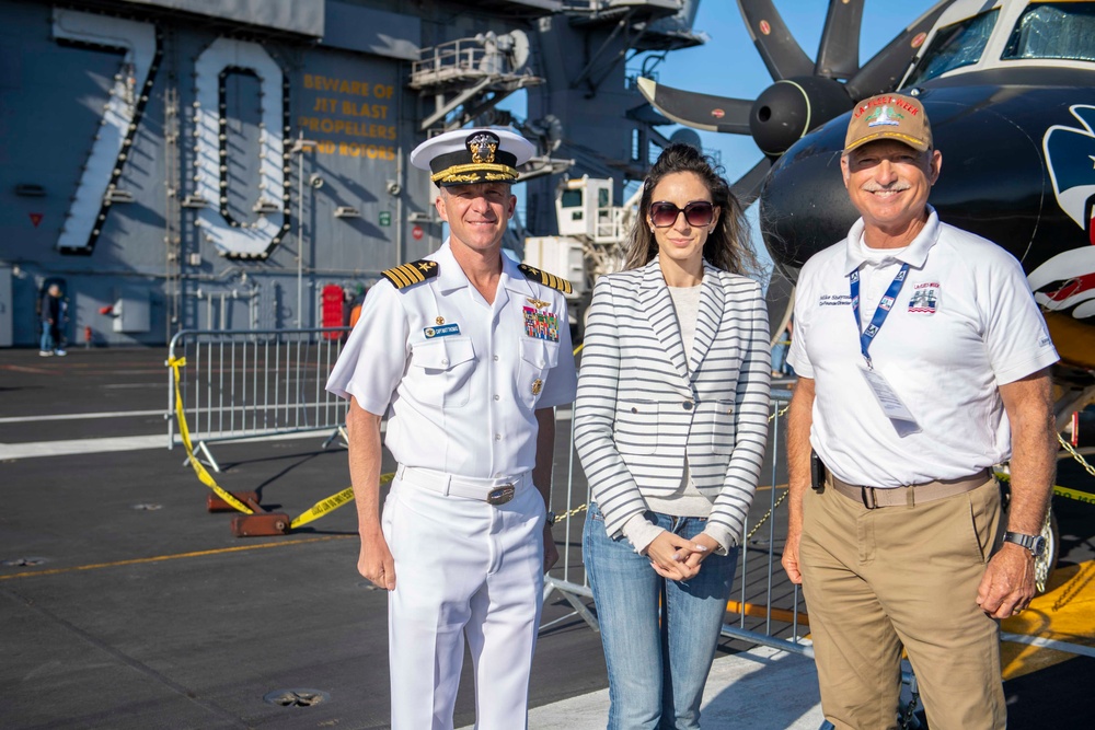 USS Carl Vinson (CVN 70) Gives consul general of Romania a tour during Los Angeles Fleet Week 2024.