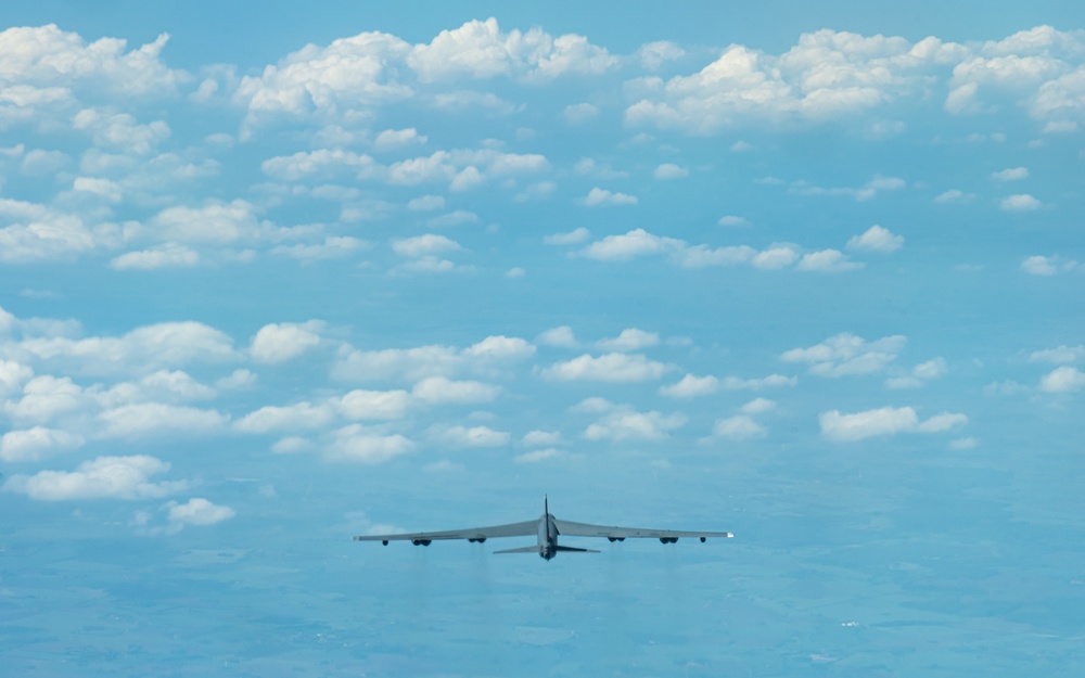 69th Expeditionary Bomb Squadron conducts mission over Baltic Sea in support of BTF 24-3