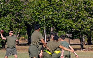 MRF-D 24.3: Command Element Marines, Sailors participate in friendly football, soccer games