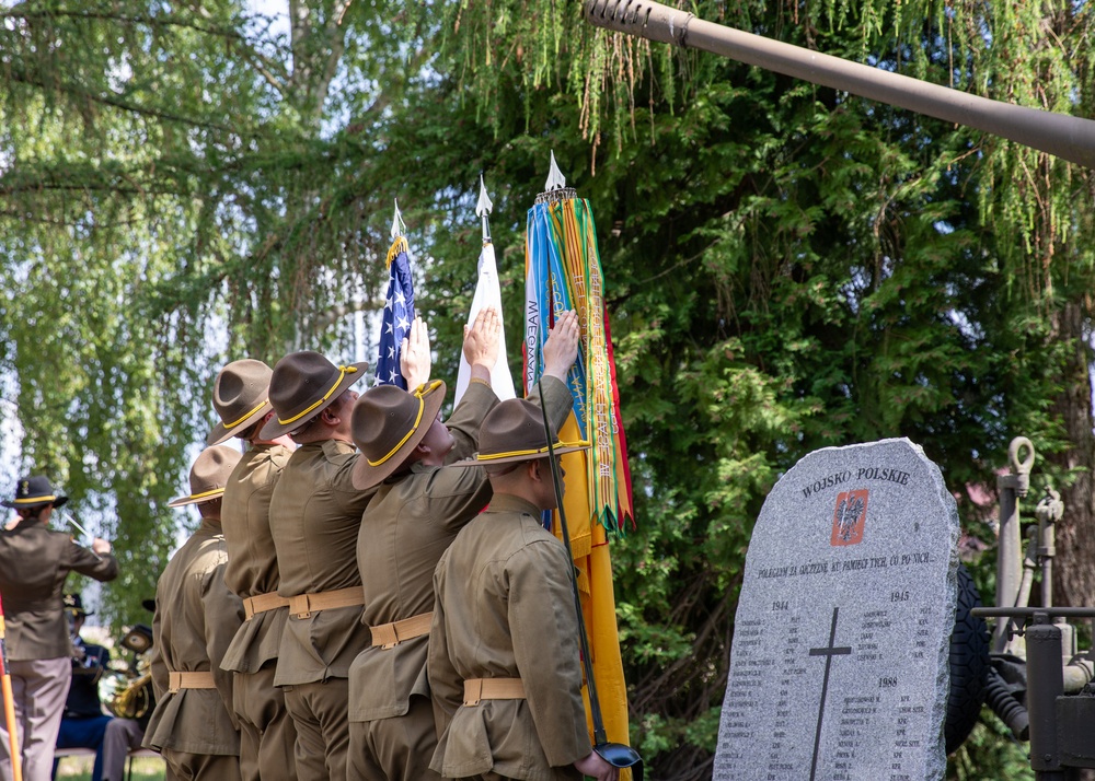 1st Cavalry Division Memorial Day ceremony in Boleslawiec, Poland