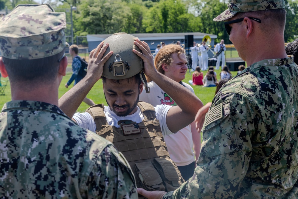 Seabees visit students during Fleet Week New York 2024