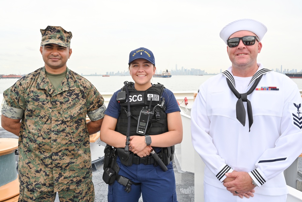 US maritime military branches participate in Fleet Week New York 2024