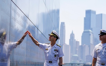 Vice Adm. Perry Pays Tribute at Empty Sky Memorial During Fleet Week New York 2024