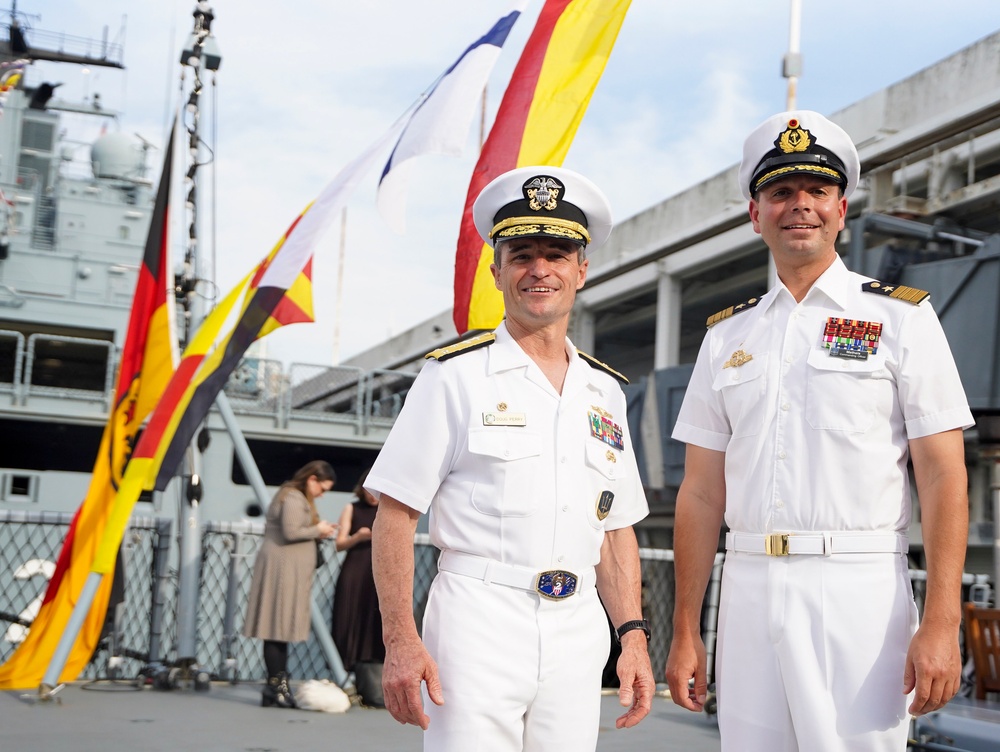 Vice Adm. Perry Joins German Navy for Reception Aboard Baden-Württemberg During Fleet Week New York