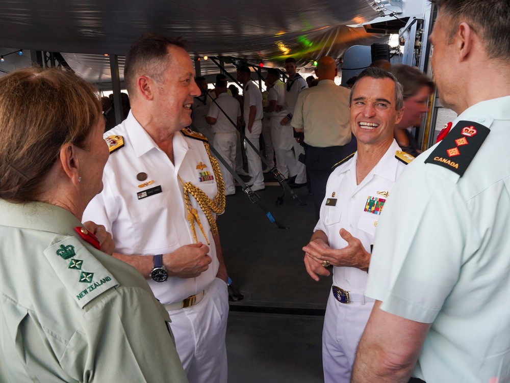 Vice Adm. Perry Joins German Navy for Reception Aboard Baden-Württemberg During Fleet Week New York