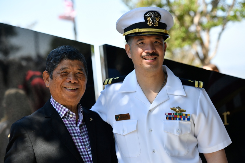 Capt. Kimnach delivers Memorial Day remarks at the Ronald Reagan Library