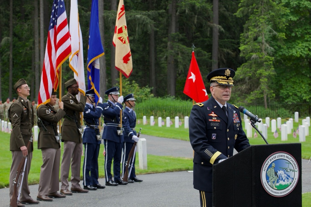 Memorial Day Remembrance Ceremony at Camp Lewis Cemetery