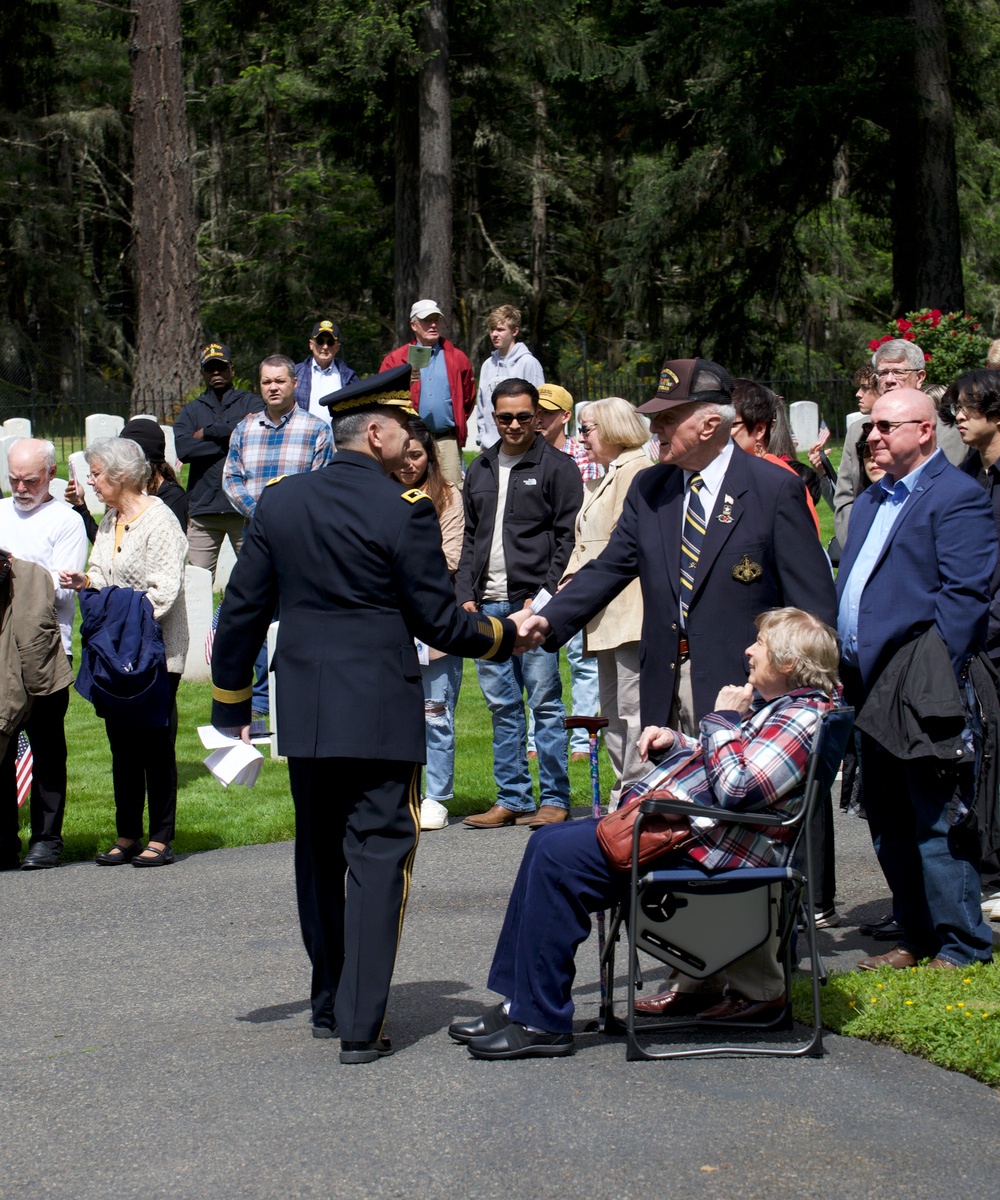 Memorial Day Remembrance Ceremony at Camp Lewis Cemetery