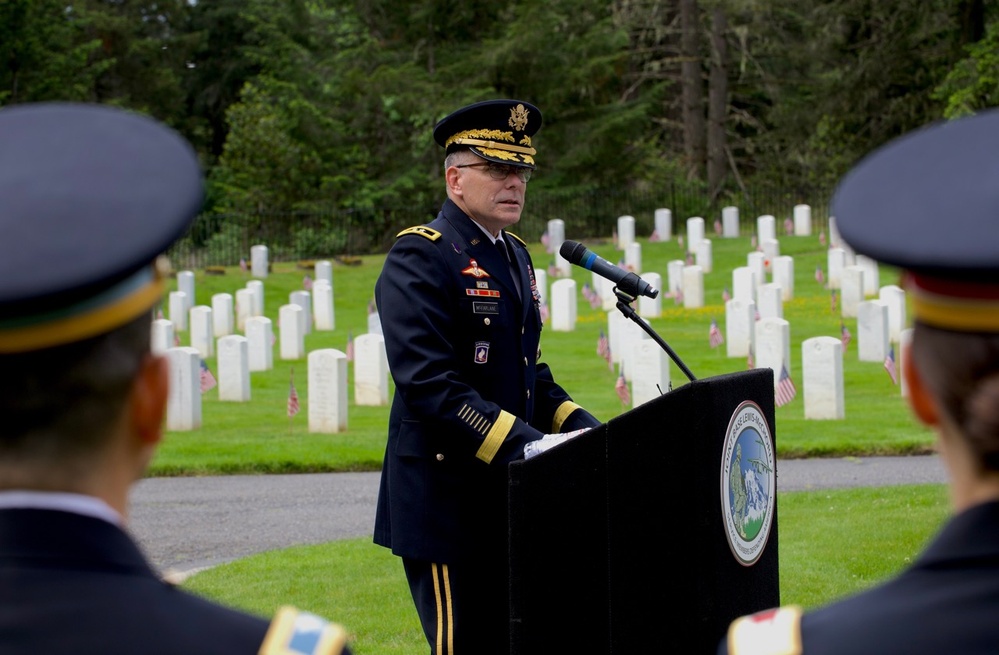 Memorial Day Remembrance Ceremony at Camp Lewis Cemetery