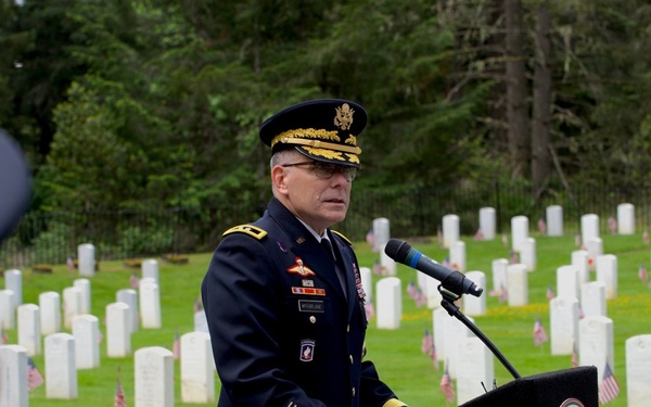 Memorial Day Remembrance Ceremony at Camp Lewis Cemetery