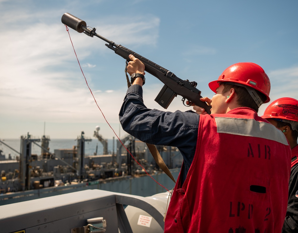 USS New York Replenishment at Sea