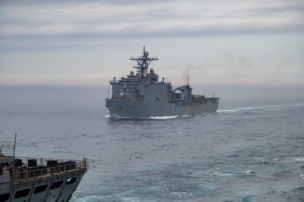 USS New York Replenishment at Sea