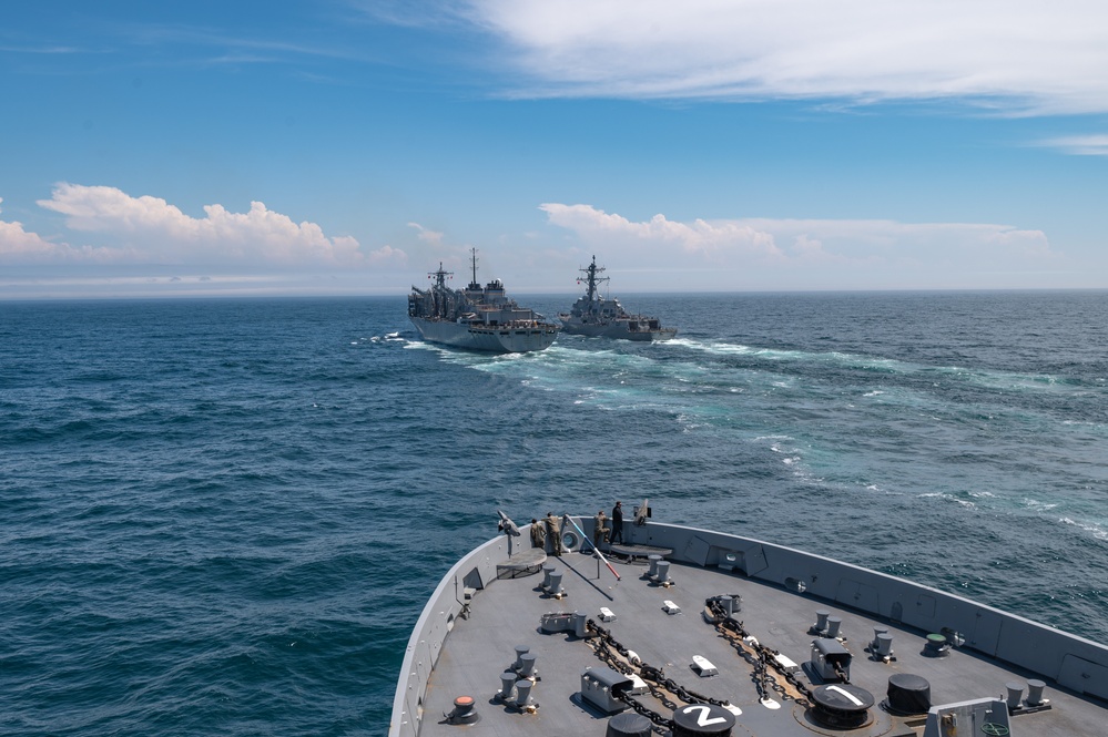 USS New York Replenishment at Sea