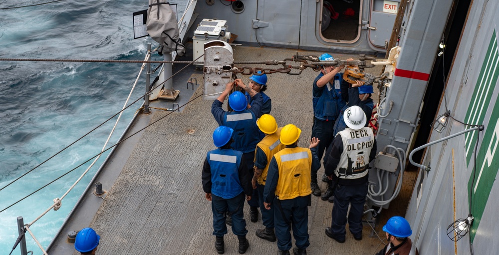 USS New York Replenishment at Sea