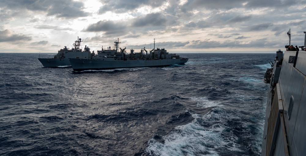 USS New York Replenishment at Sea