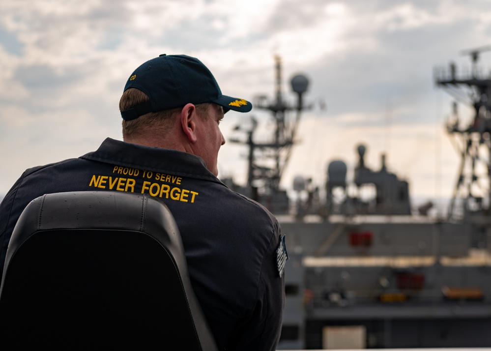 USS New York Replenishment at Sea