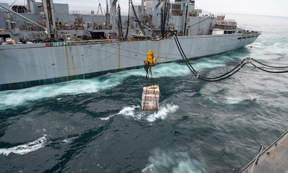 USS New York Replenishment at Sea