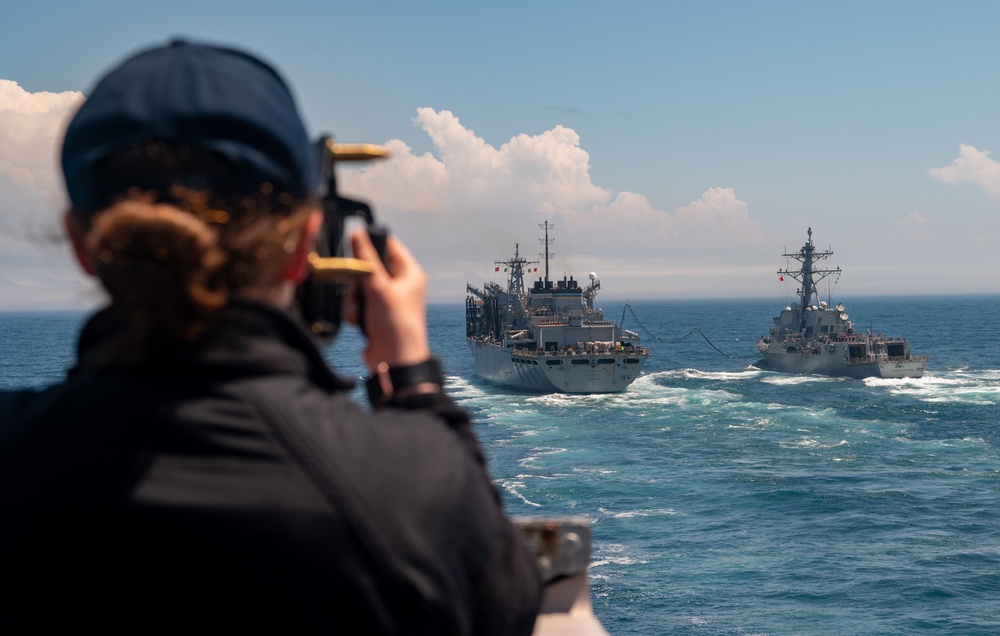 USS New York Replenishment at Sea