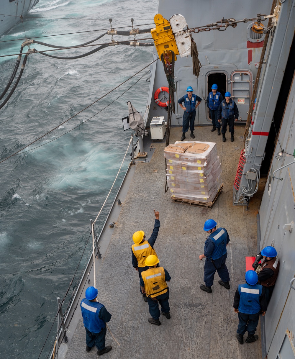 USS New York Replenishment at Sea