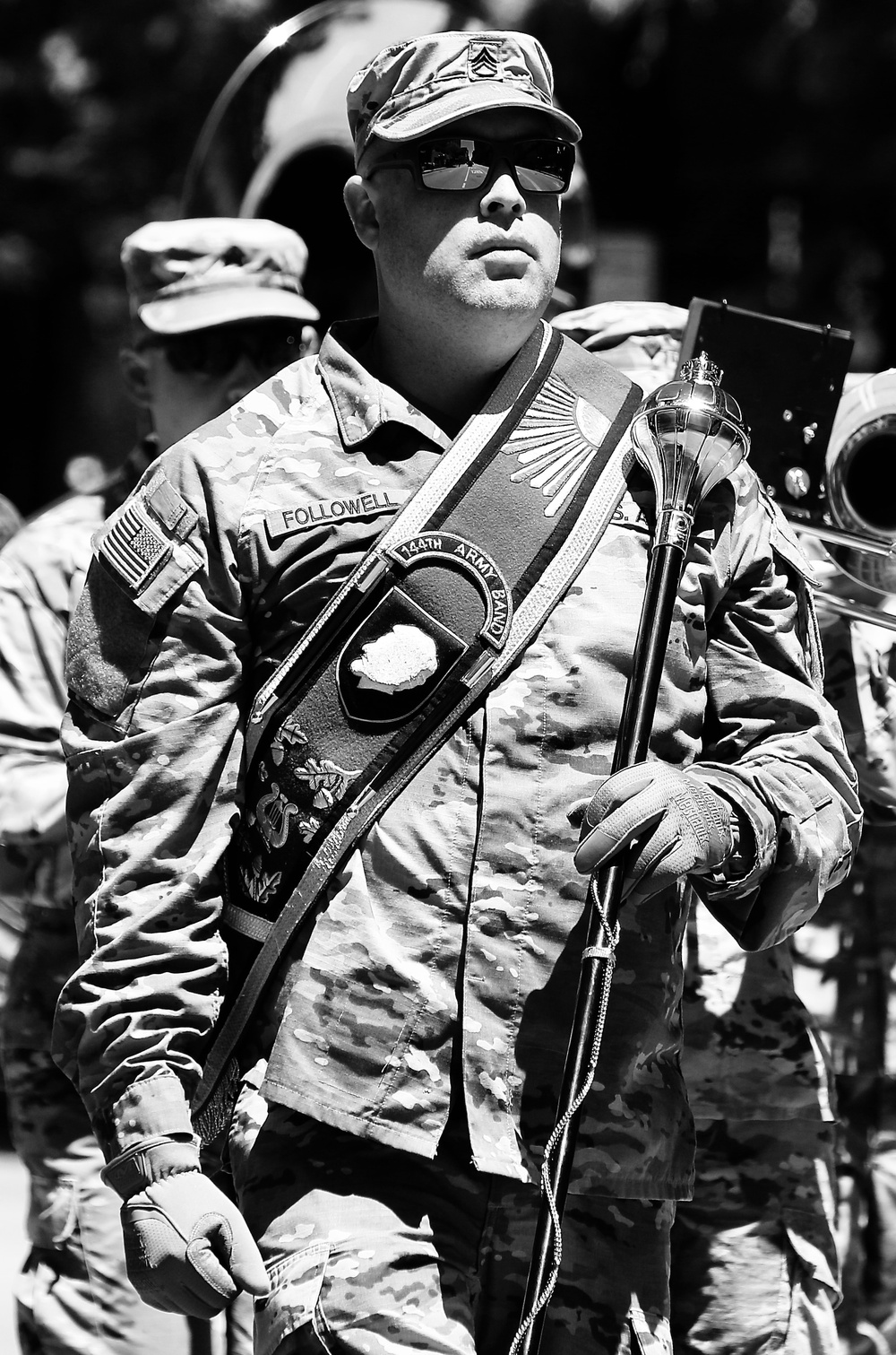 Illinois Army National Guard's 144th Army Band Marches in 2024 Chicago Memorial Day Parade