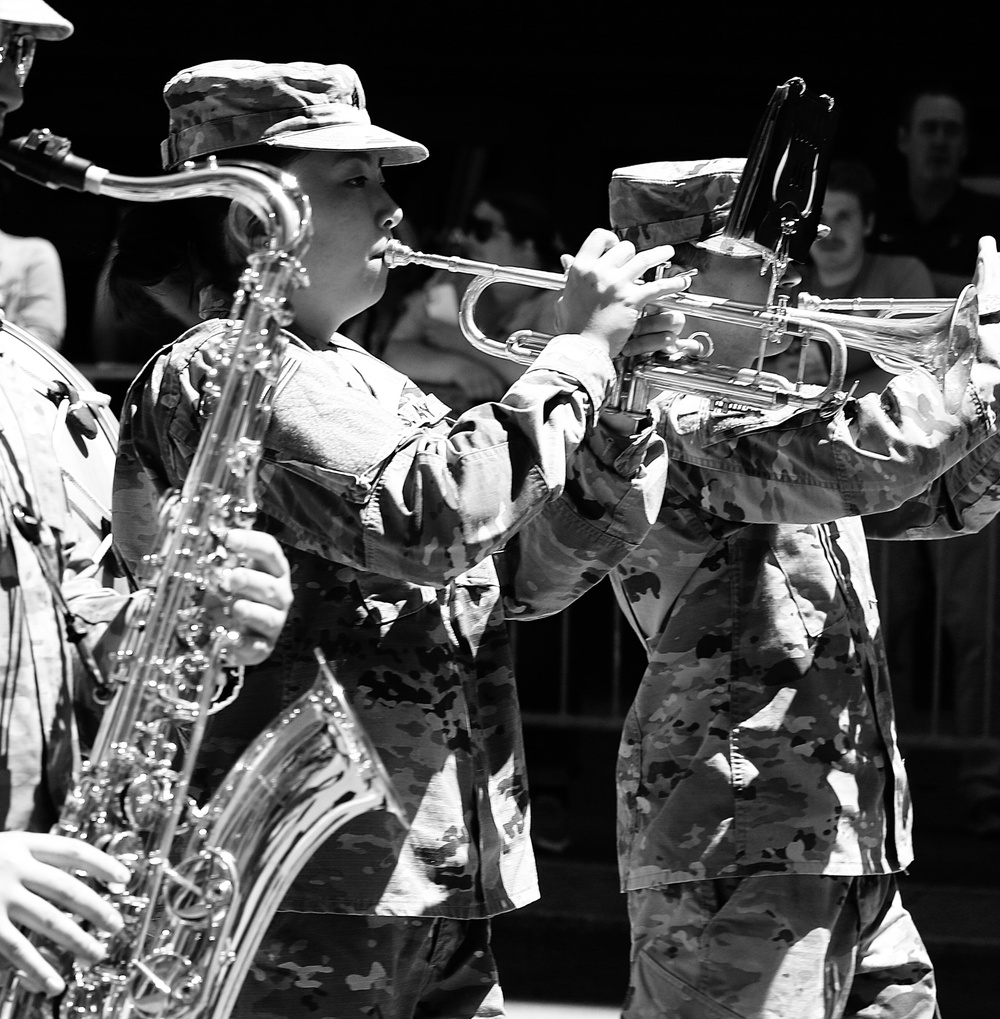 DVIDS Images Illinois Army National Guard's 144th Army Band Marches