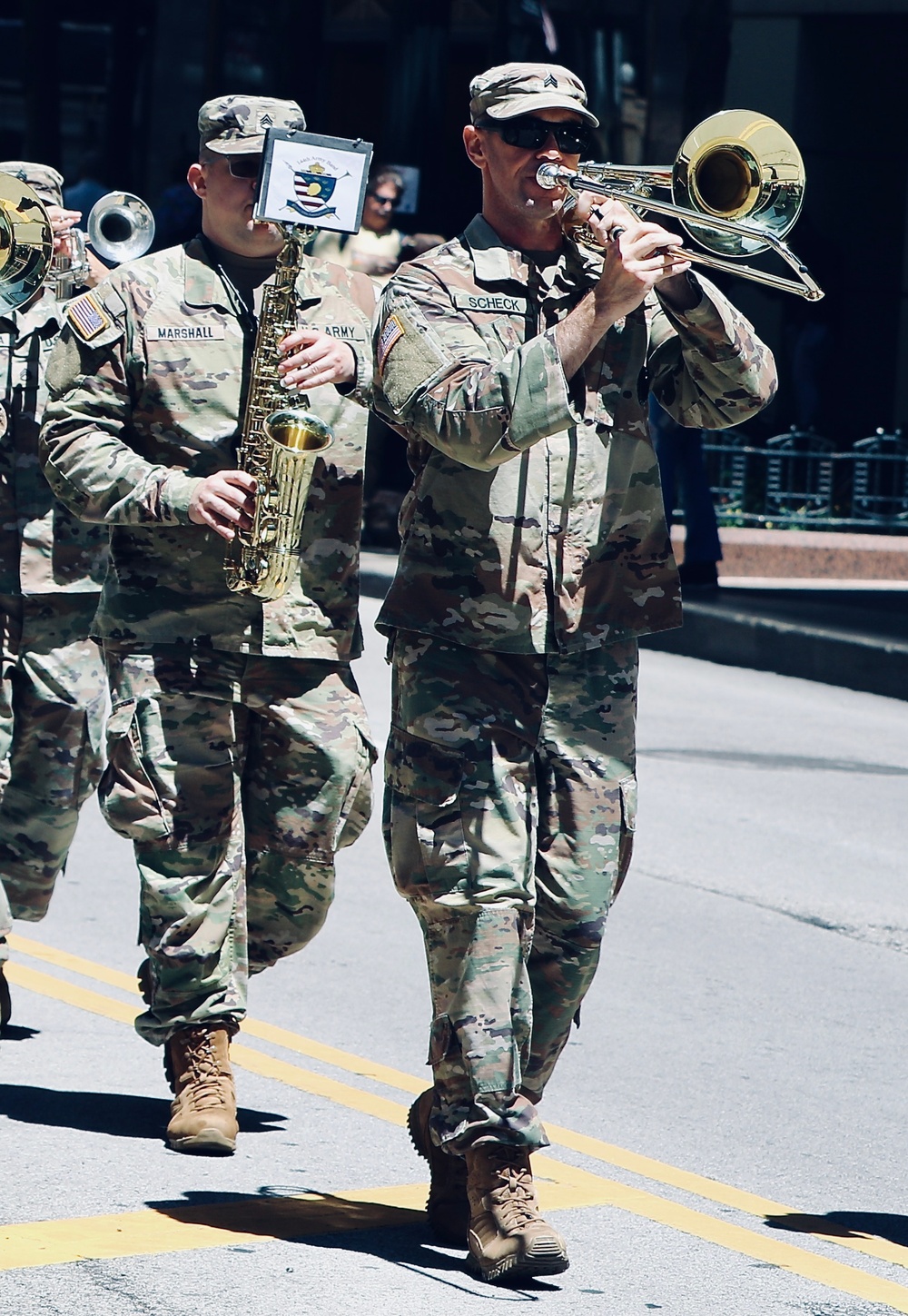 Illinois Army National Guard's 144th Army Band Marches in 2024 Chicago Memorial Day Parade
