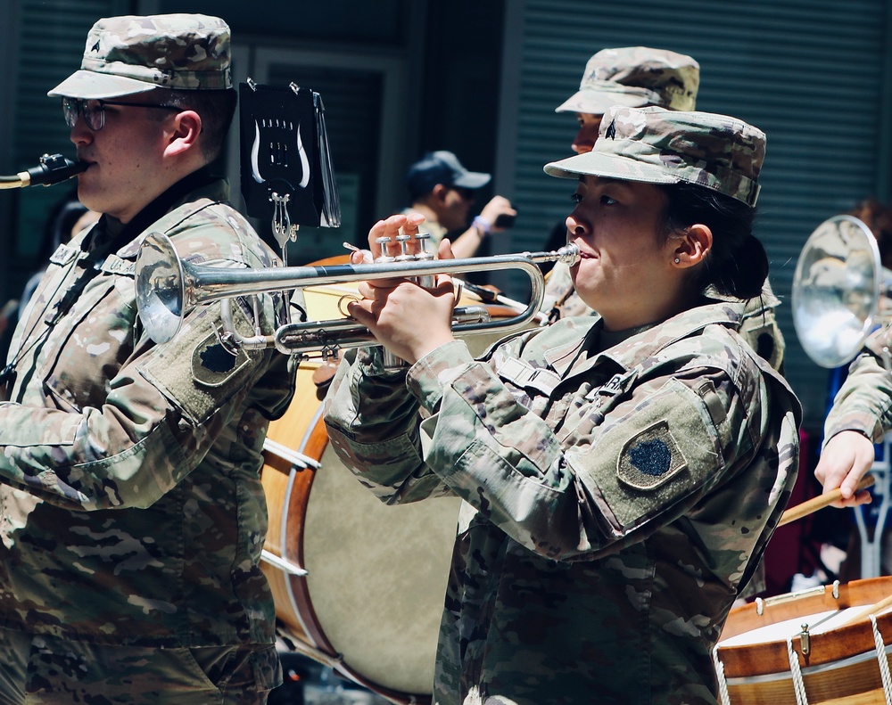 DVIDS Images Illinois Army National Guard's 144th Army Band Marches