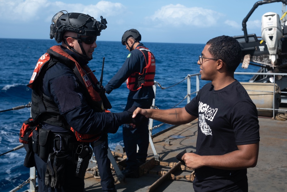 U.S. Coast Guard and Brazilian navy conduct international training