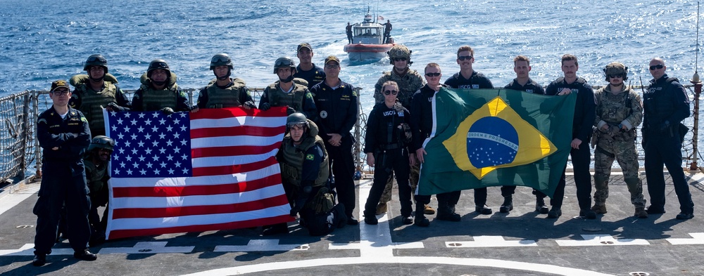 U.S. Coast Guard and Brazilian navy conduct international training