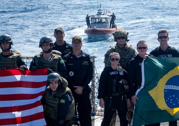 U.S. Coast Guard and Brazilian navy conduct international training