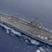 Abraham Lincoln sails through the Pacific Ocean