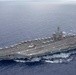 Abraham Lincoln sails through the Pacific Ocean